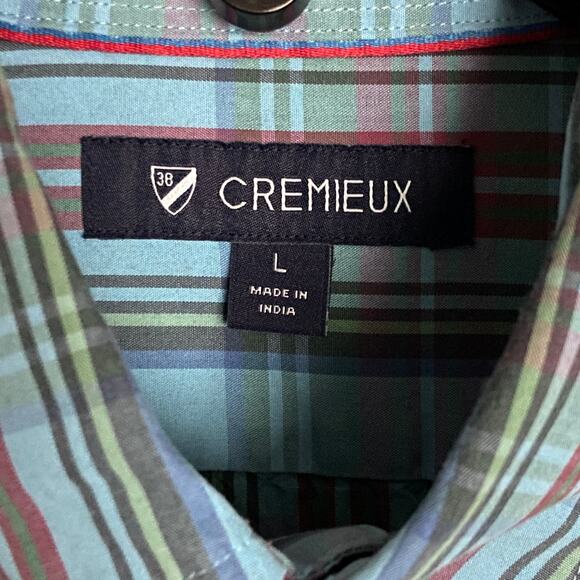 Daniel Cremieux 38 Tahiti Collection Men's Large Button-Down Shirt Plaid NEW - Picture 9 of 12